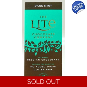 Lite Belgian Dark Mint Chocolate Bar No Added Sugar